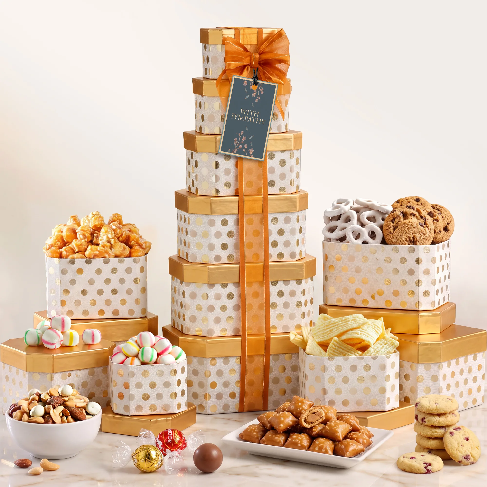 Sympathy Thinking of You Gift Tower