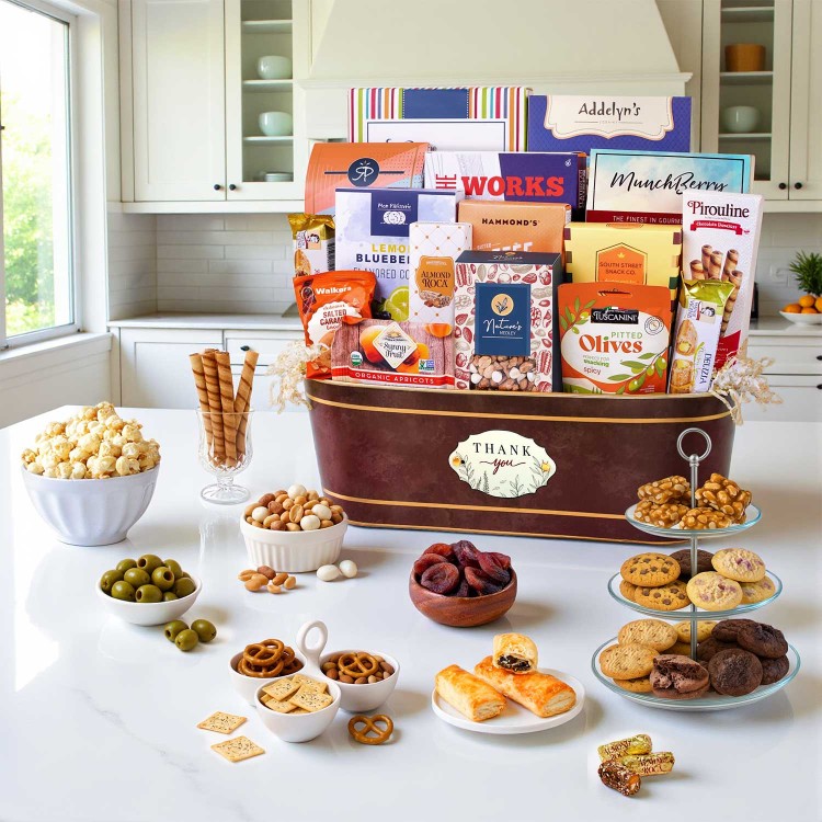 Buy our thank you signature gift basket at broadwaybasketeers.com