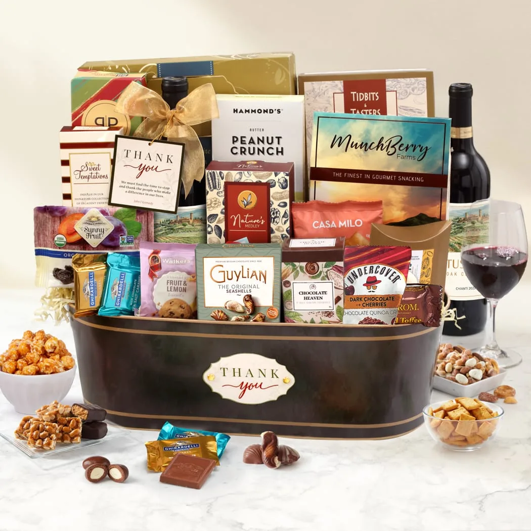 Thank You Signature Wine Gift Basket