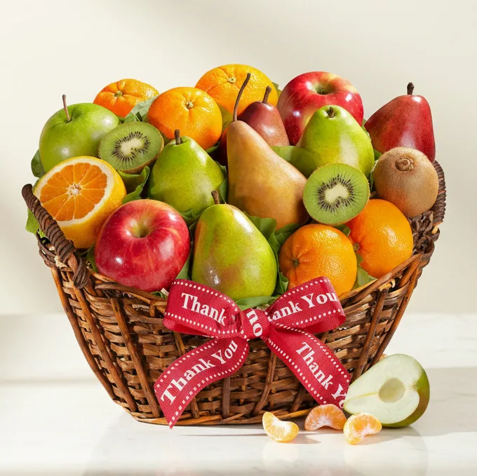 Thank You Wishes Fruit Basket