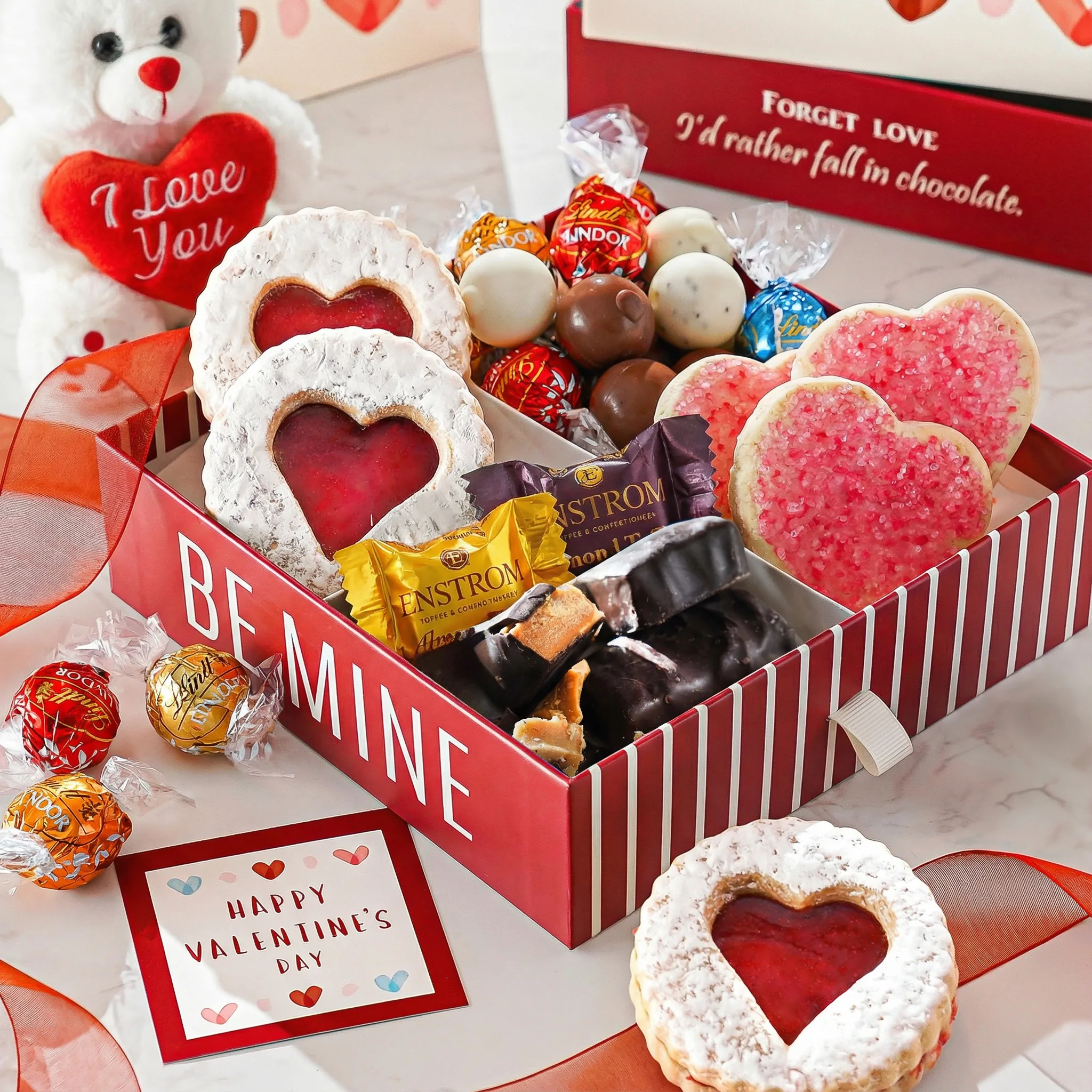 Valentines Day Chocolate & Cookies Box
