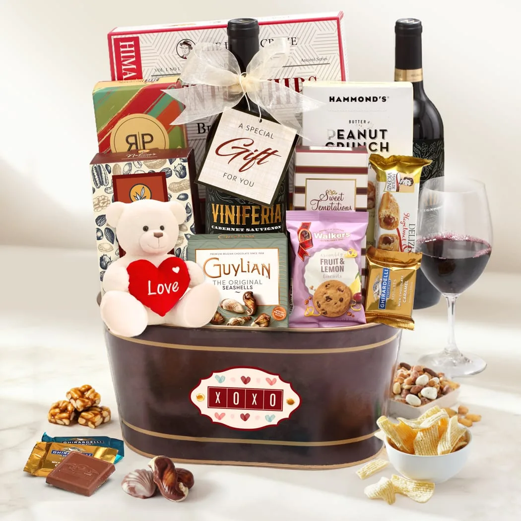 With Love Wine Gift Basket