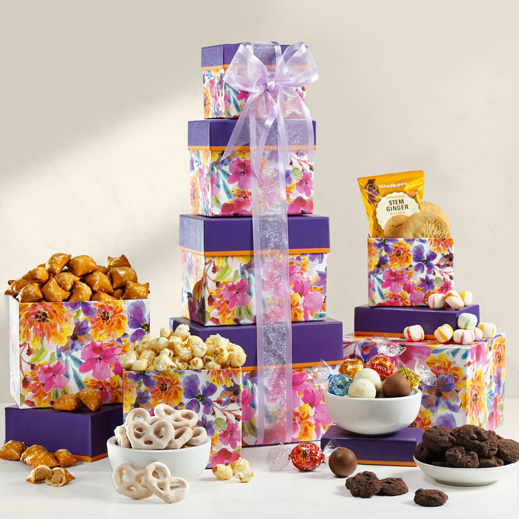 Assorted Sweets and Snacks Gift Tower