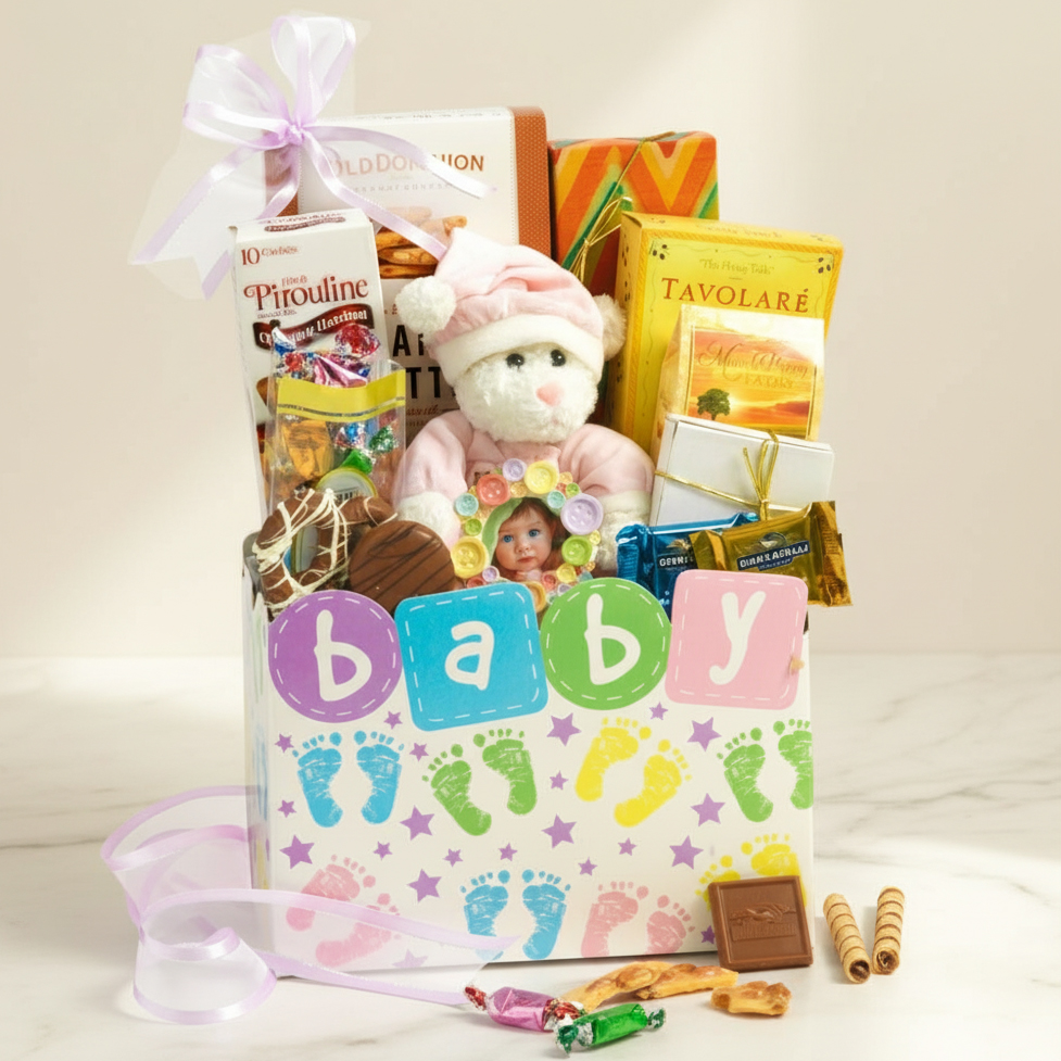 Baby Girl Gift Basket
