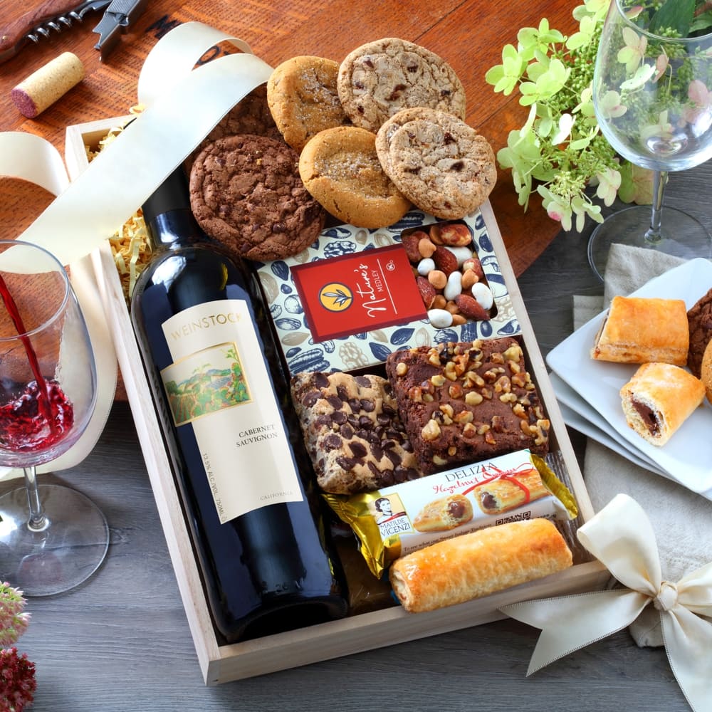 >Bakery & Red Wine Gift Tray