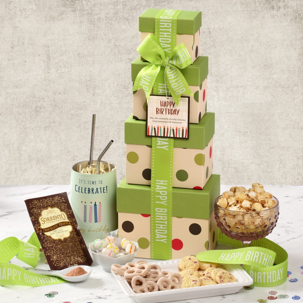 >Birthday Delight Gift Tower