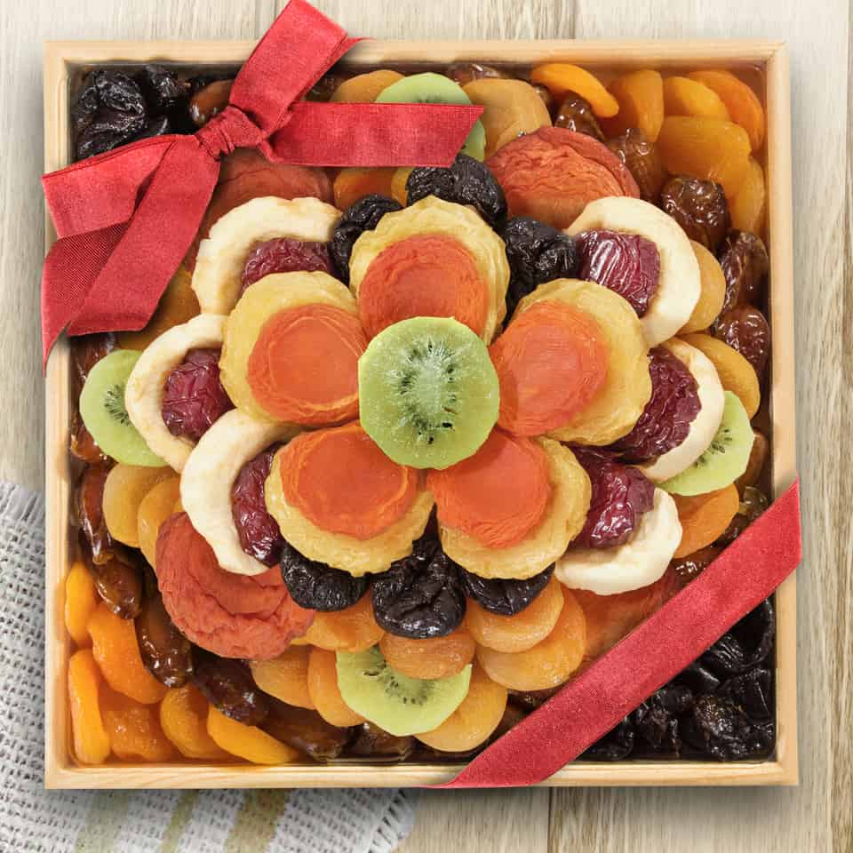 >Blooming Floral Dried Fruit Tray