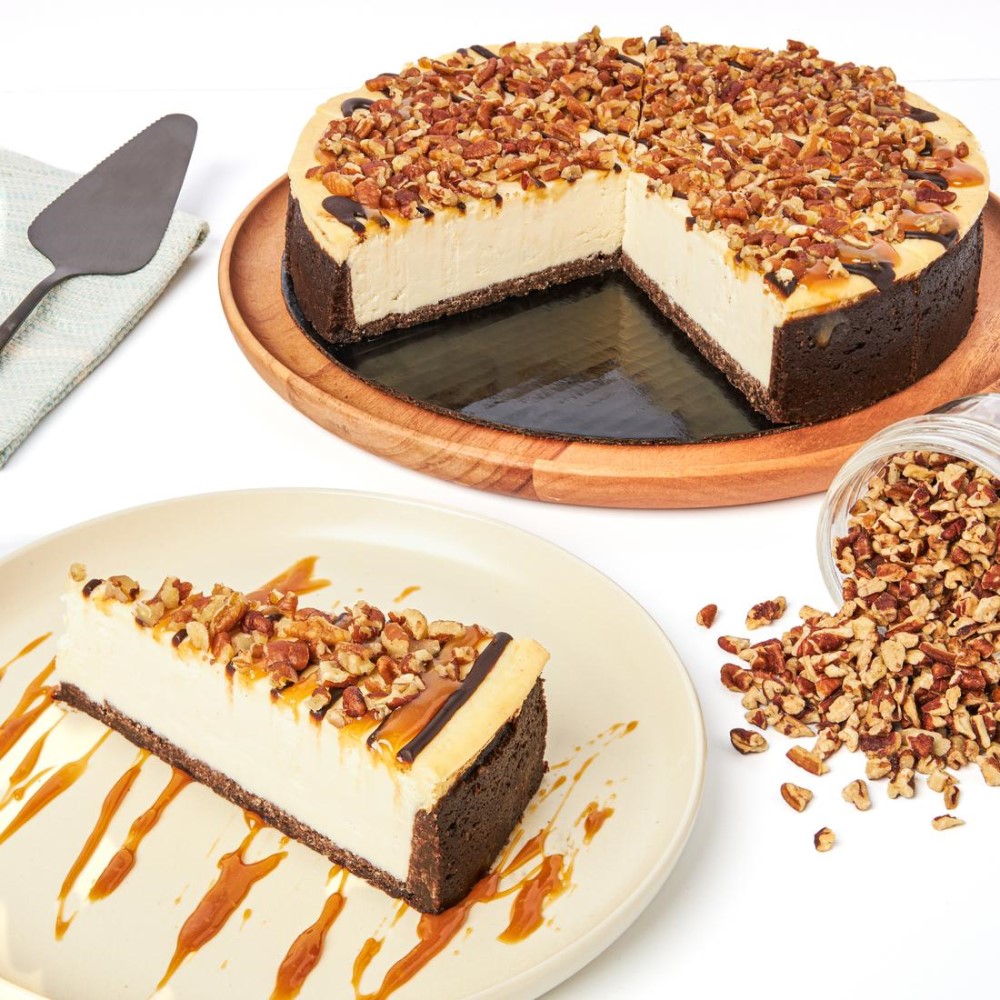 >Chocolate Caramel Pecan Cheese Cake