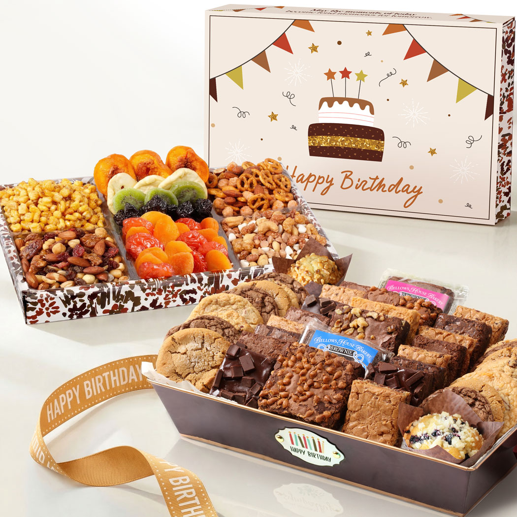 Deluxe Birthday Bakery & Dried Fruit Duo