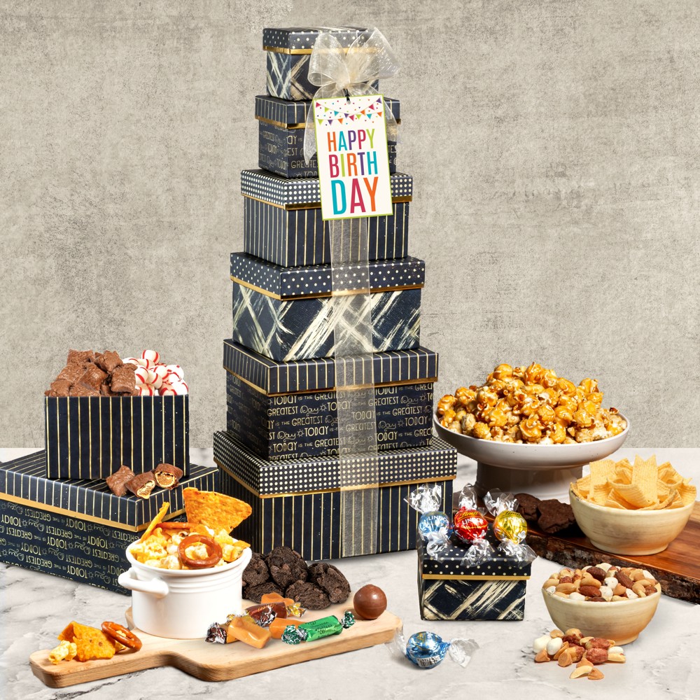 >Deluxe Birthday Gift Tower