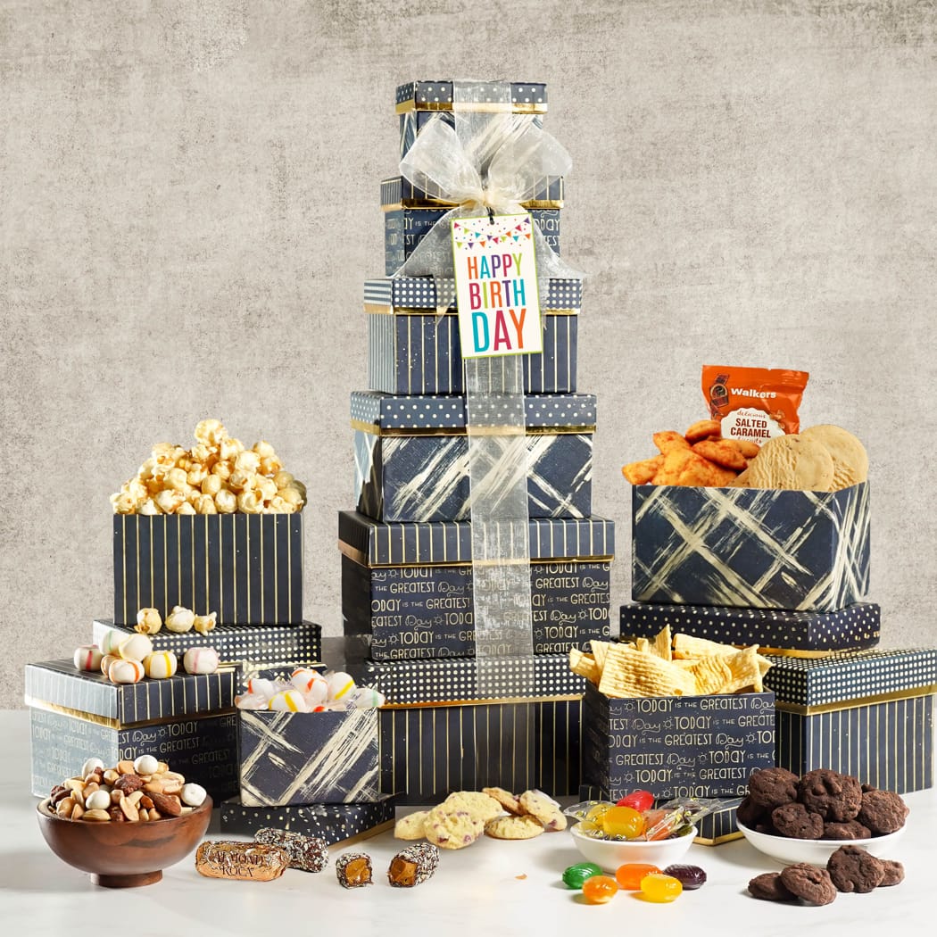 >Deluxe Birthday Gift Tower