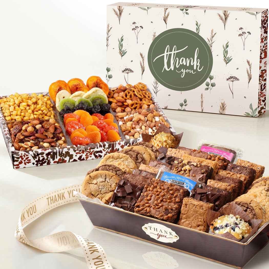 Deluxe Thank You Bakery & Dried Fruit Duo