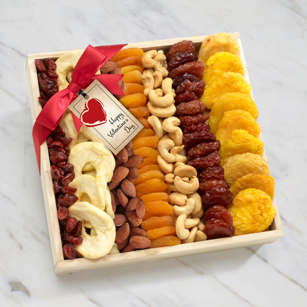 >Dried Fruit & Nut Valentines Day Gift