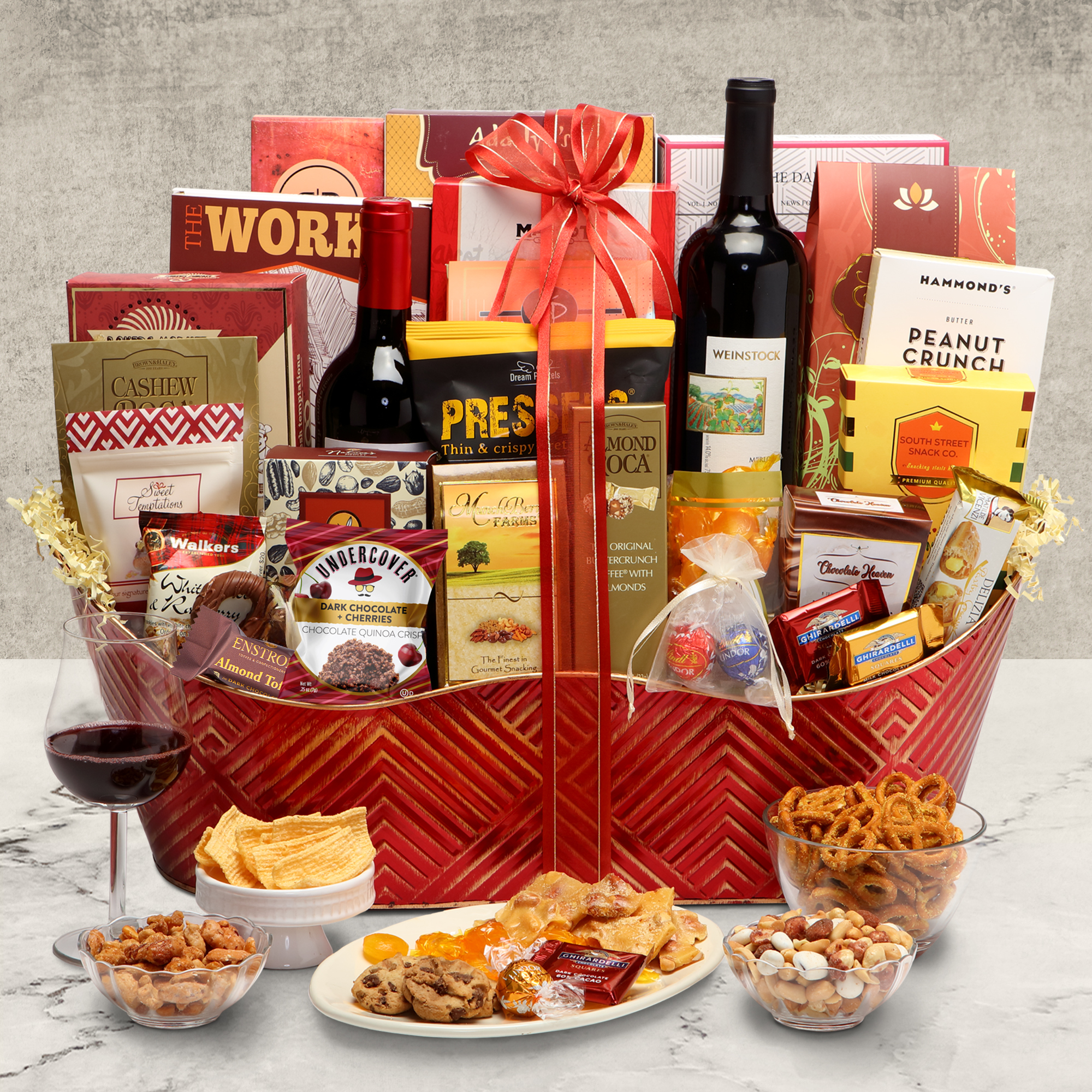 Executive Collection Wine Gift Basket by