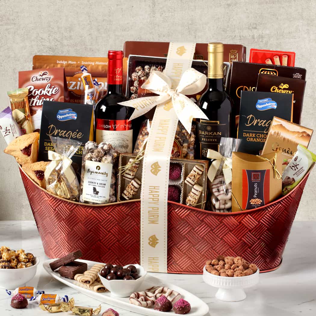 >Executive Wine & Sweets Gift Basket