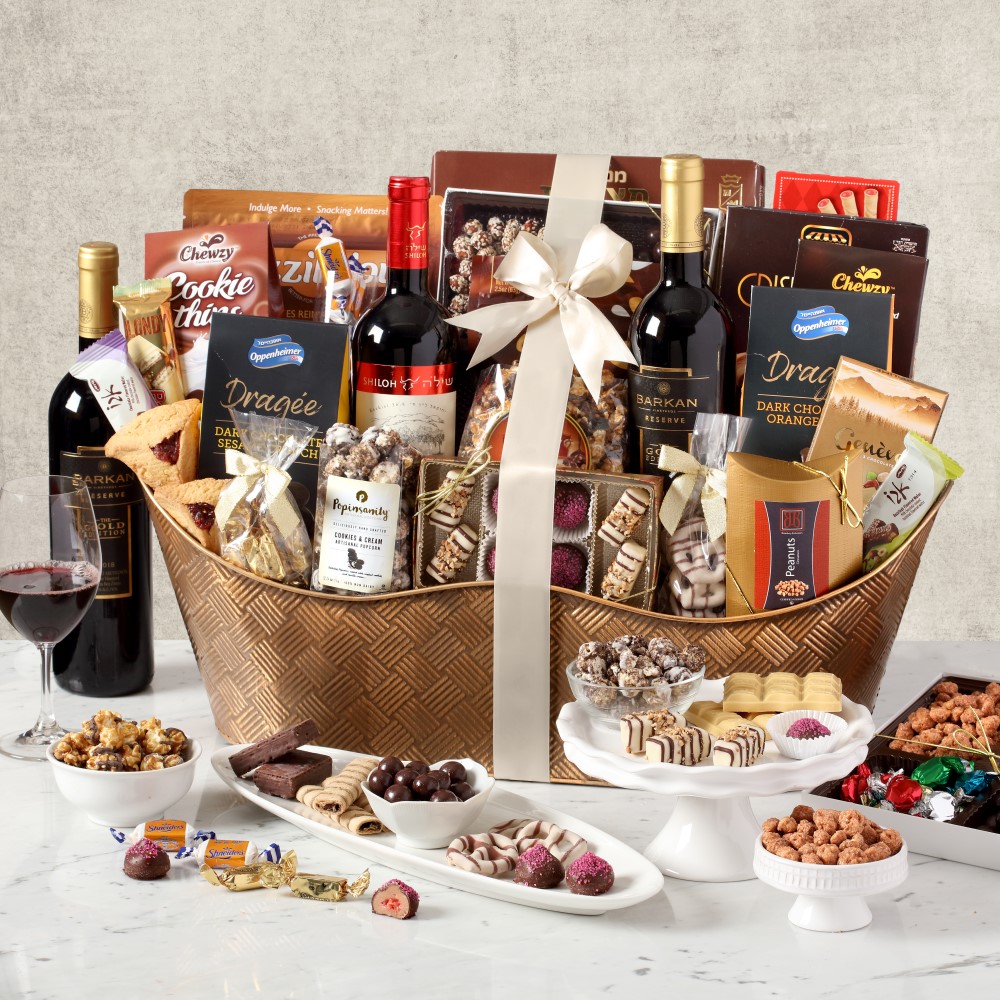 Executive Wine & Sweets Gift Basket