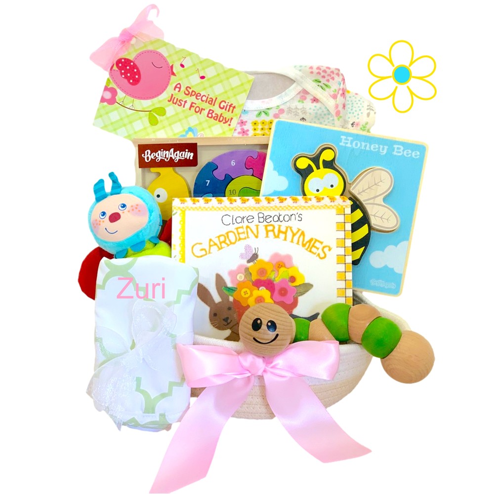 >Garden Pals Baby Gift Basket