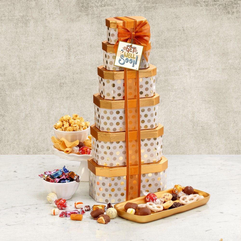 >Get Well Gourmet Gift Tower