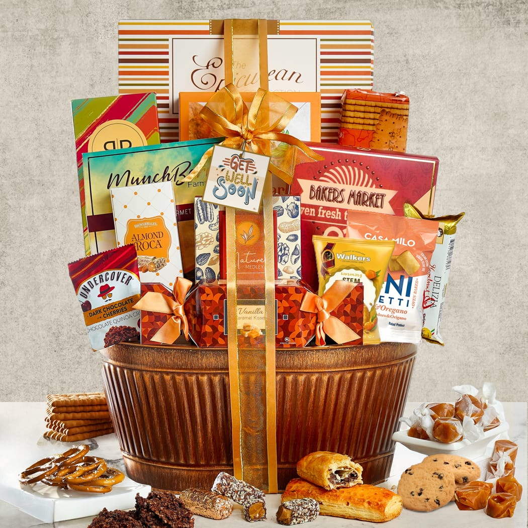 >Get Well Grand Gourmet Gift Basket