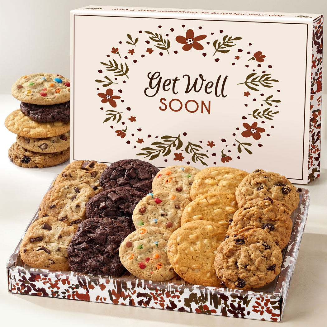 Get Well Soon Gourmet Cookie Gift Tray