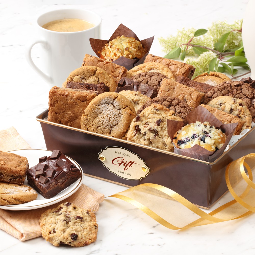 Gourmet Brownie & Cookies Gift Basket by BroadwayBasketeers.com