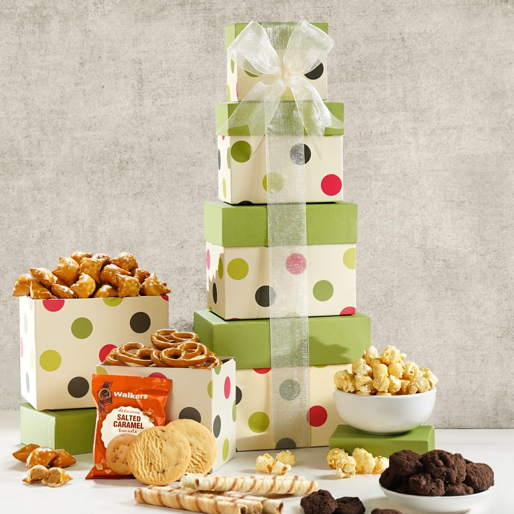 >Gourmet Celebration Gift Tower