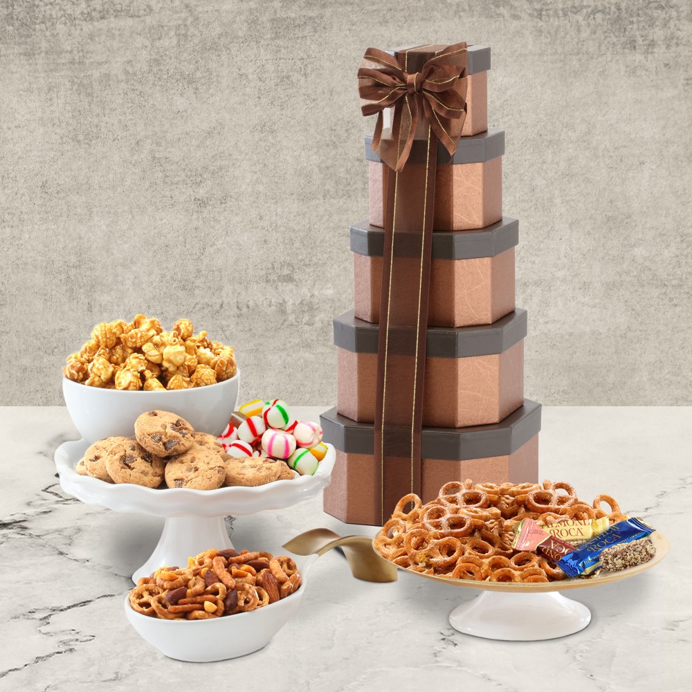 Gourmet Holiday Gift Tower of Sweets by