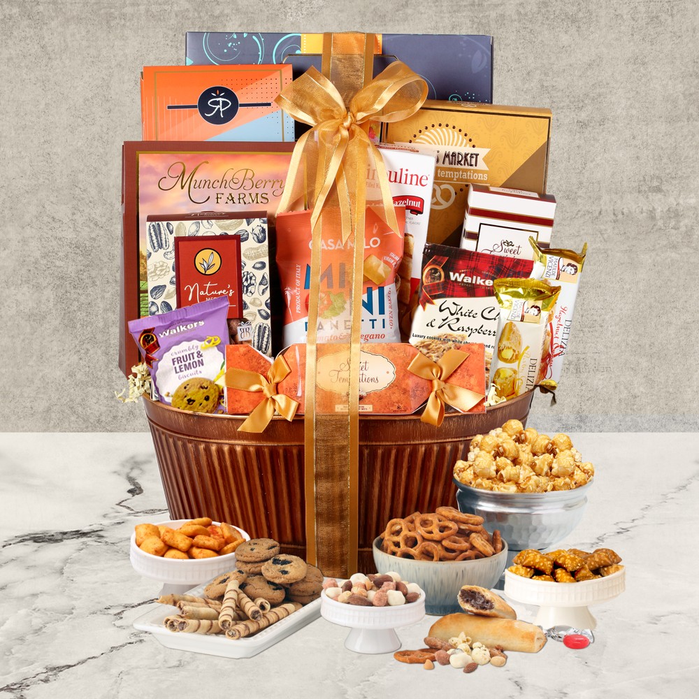 Buy our grand gourmet gift basket at broadwaybasketeers.com