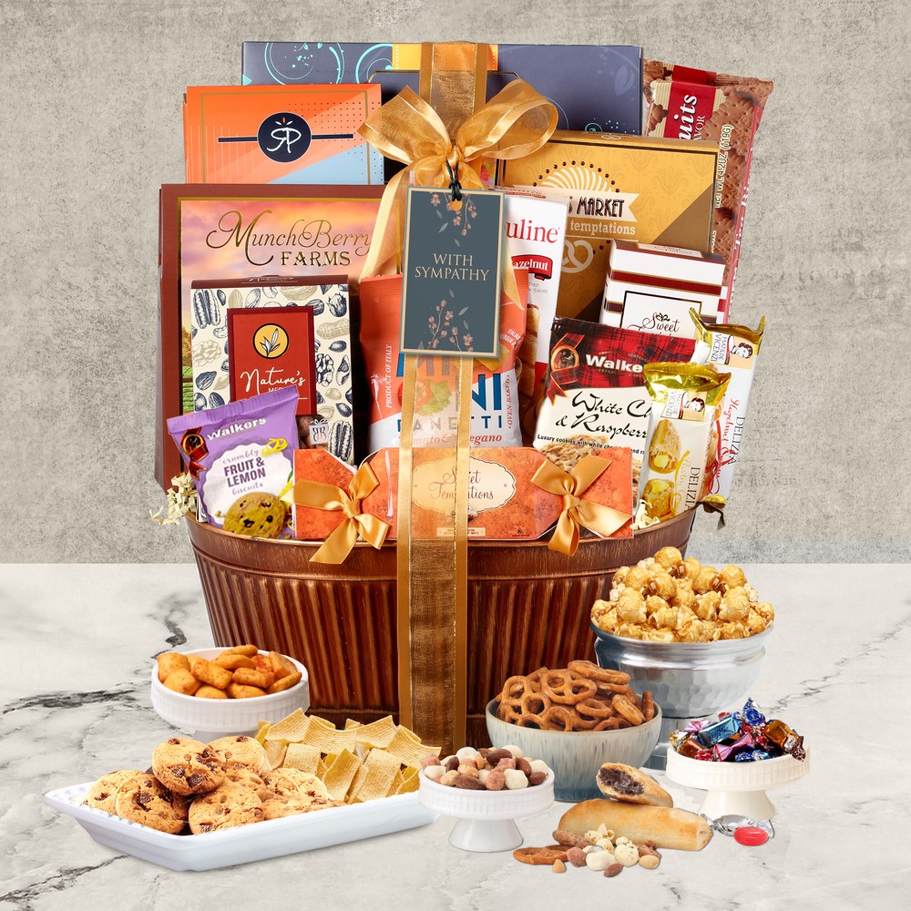 >Grand Sympathy Gourmet Gift Basket
