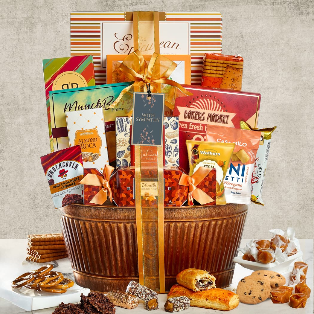 >Grand Sympathy Gourmet Gift Basket