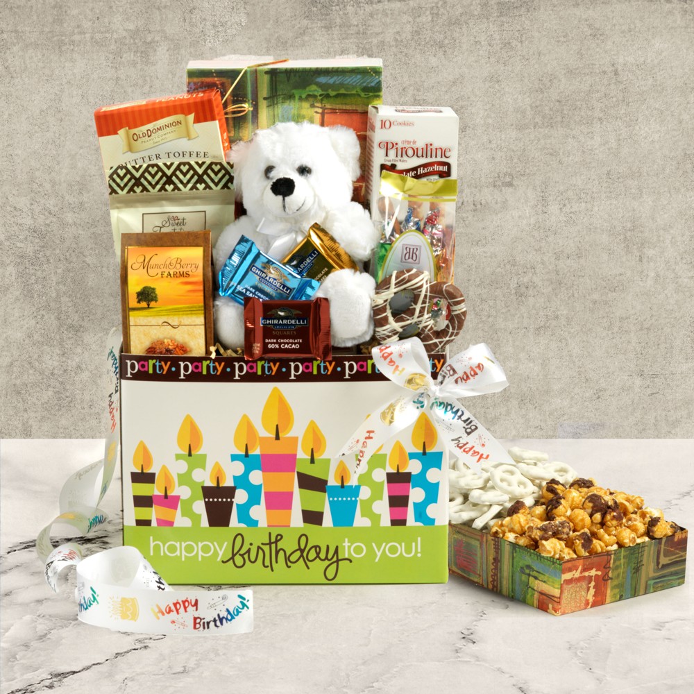 >Happy Birthday Gift Basket