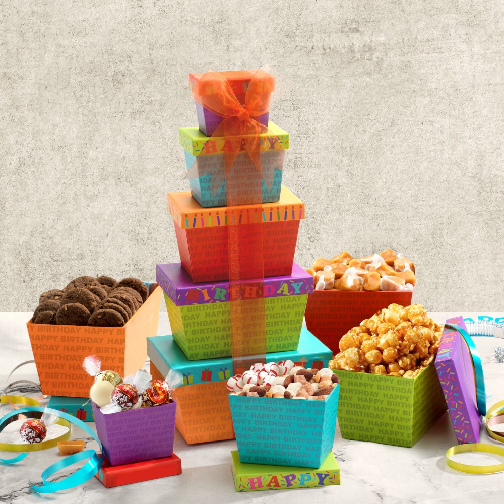 Happy Birthday Gift Tower