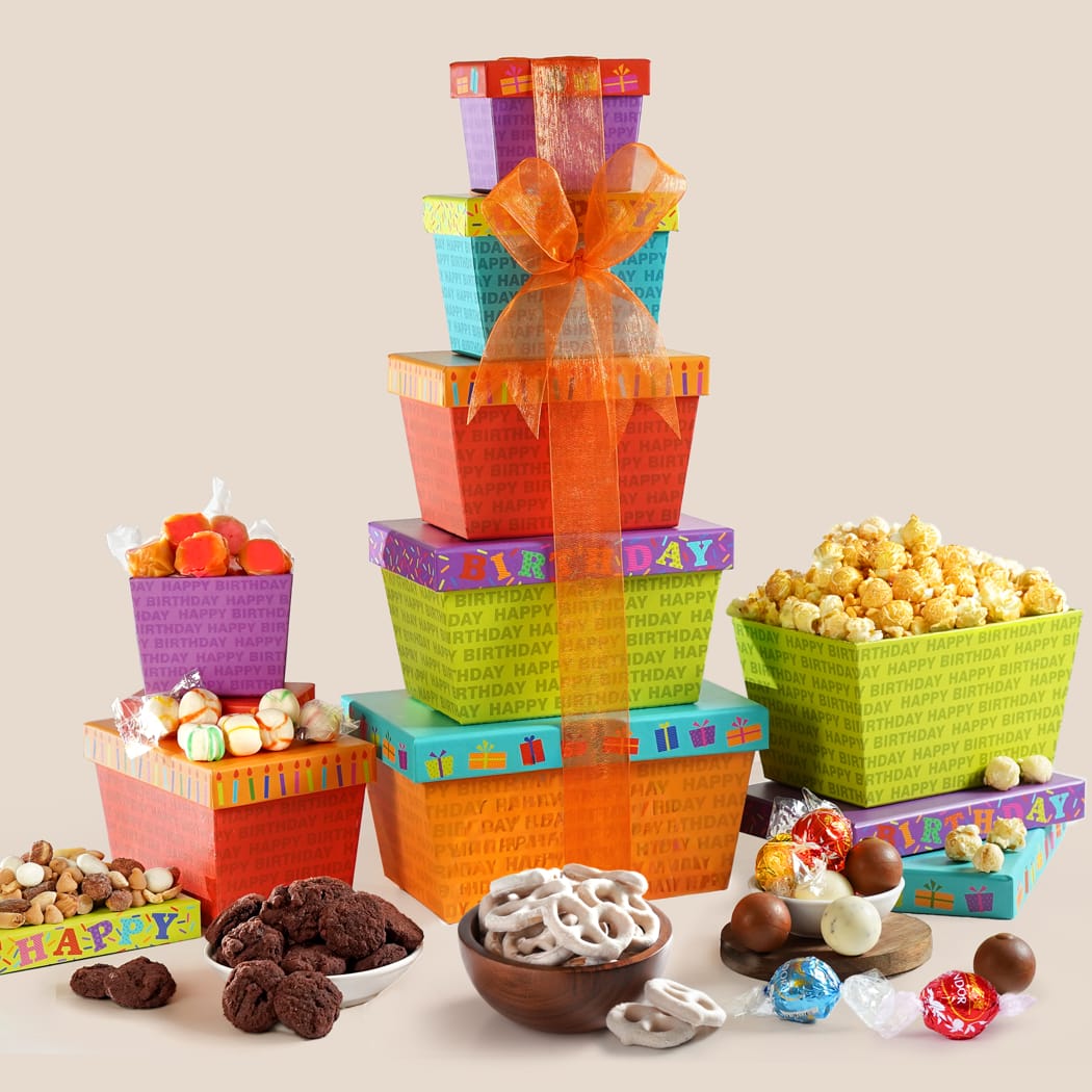>Happy Birthday Gift Tower
