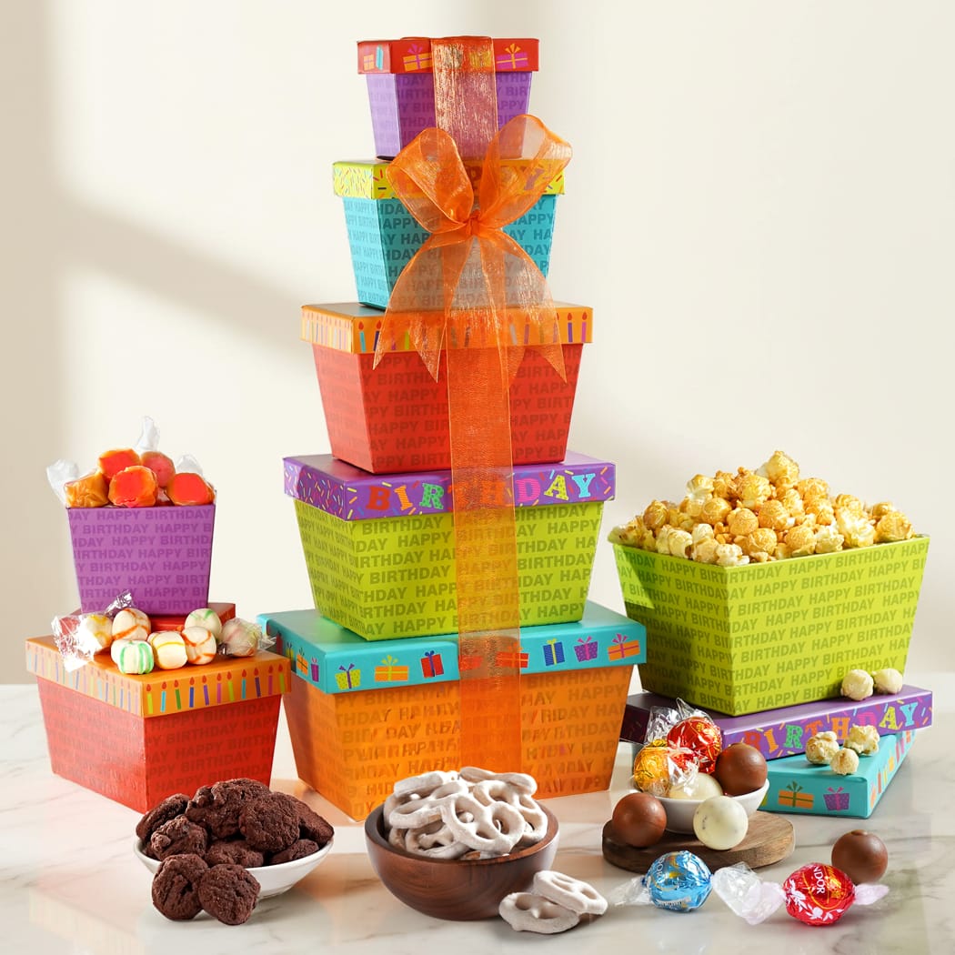 Happy Birthday Gift Tower