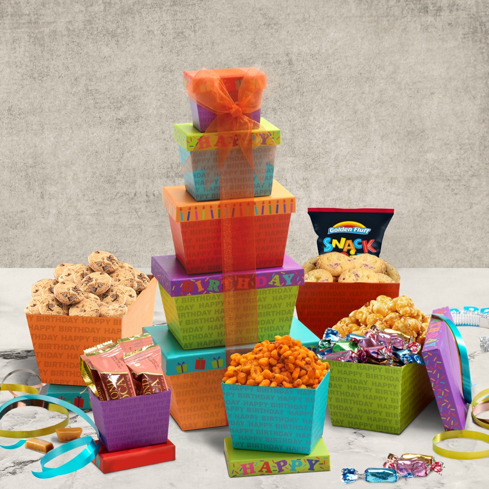 >Happy Birthday Gift Tower