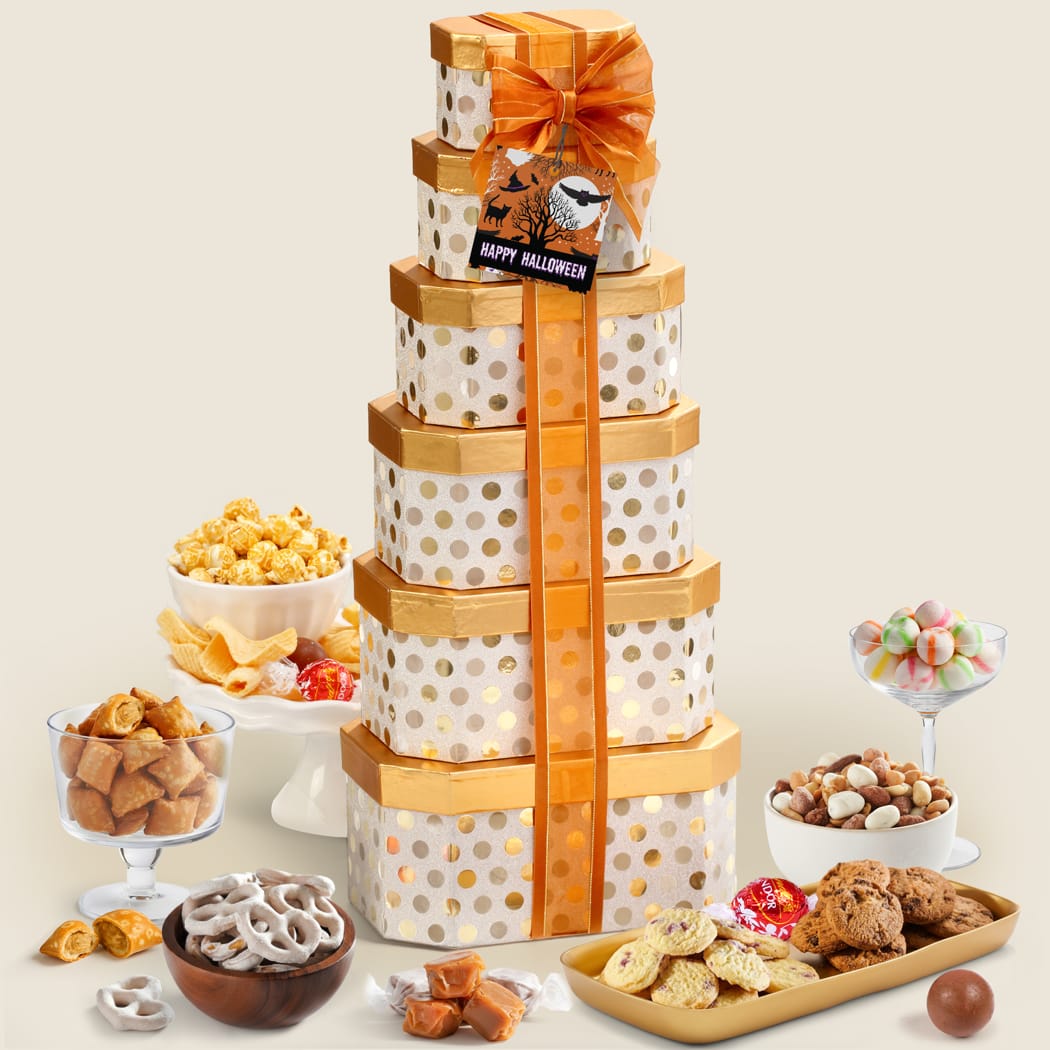 >Happy Halloween Gift Tower