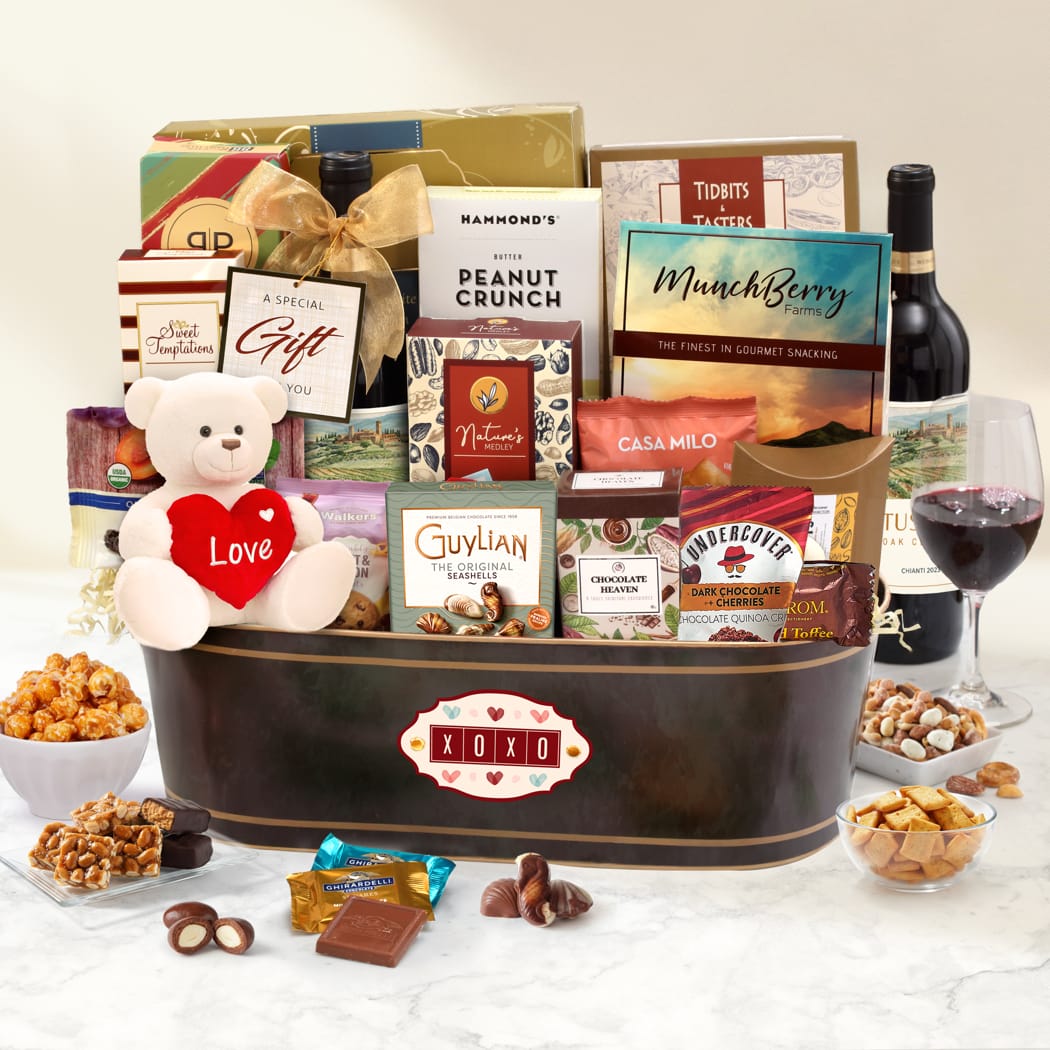 I Love You Signature Wine Gift Basket