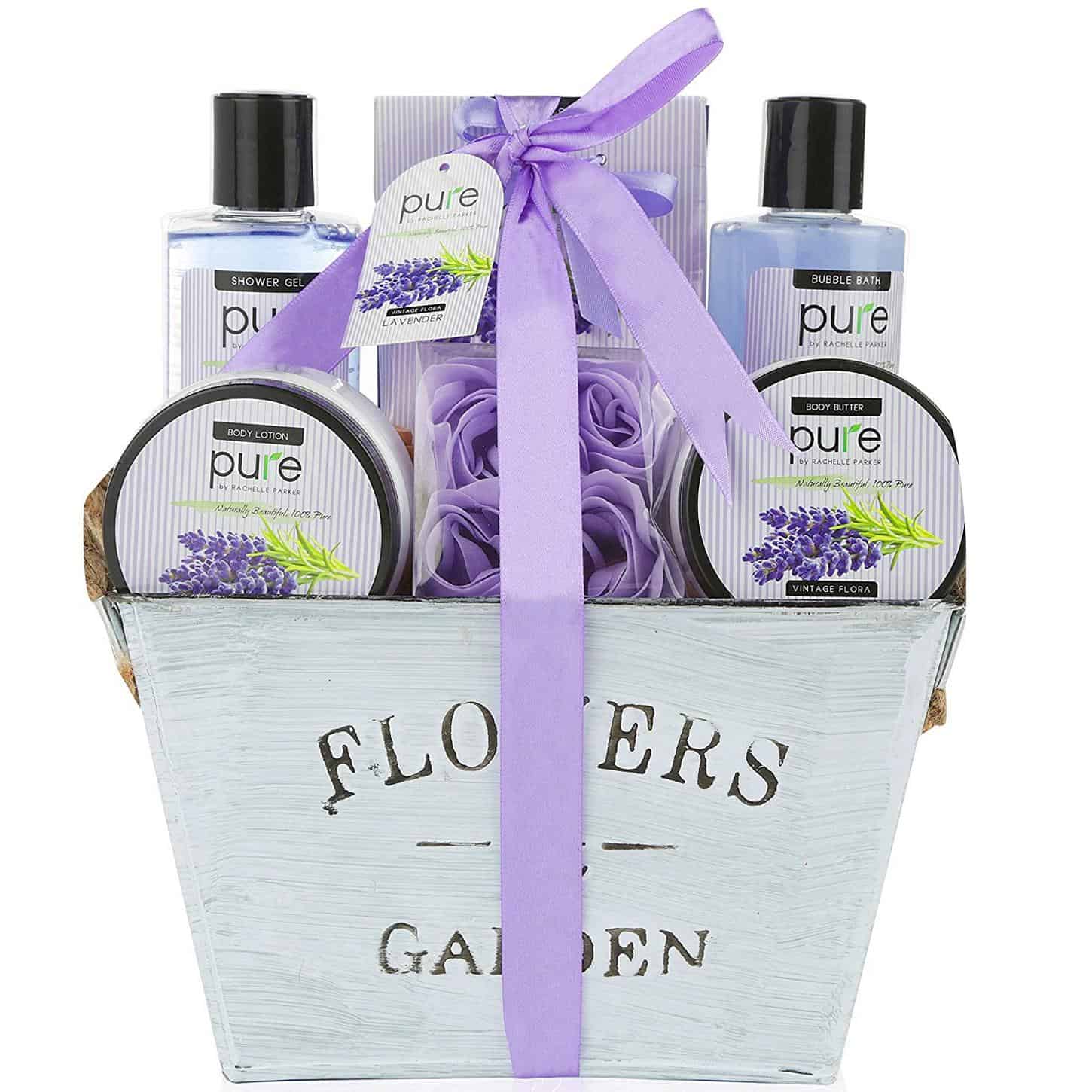 Lavender Essential Oil Aromatherapy Spa Basket by