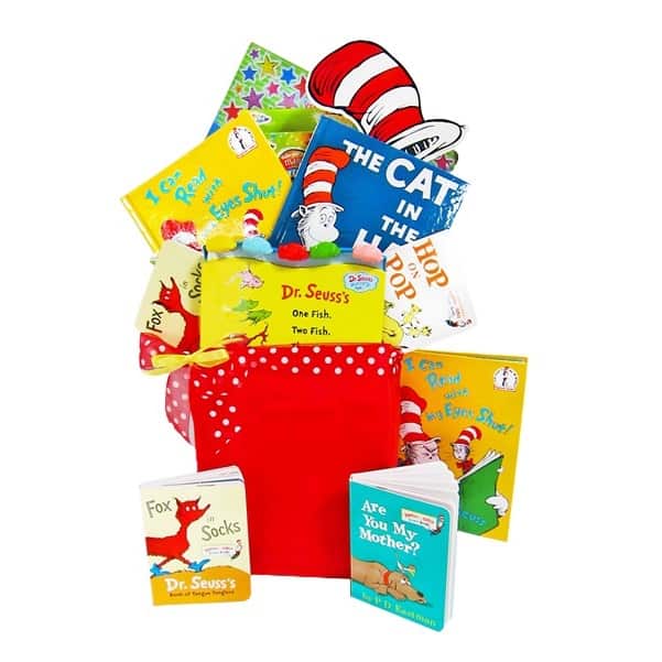 >Dr Seuss Library Gift Basket