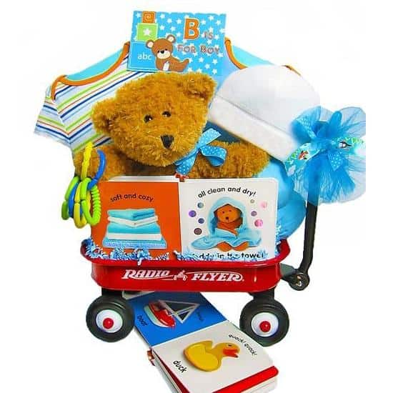 >Boy Baby Radio Flyer Wagon