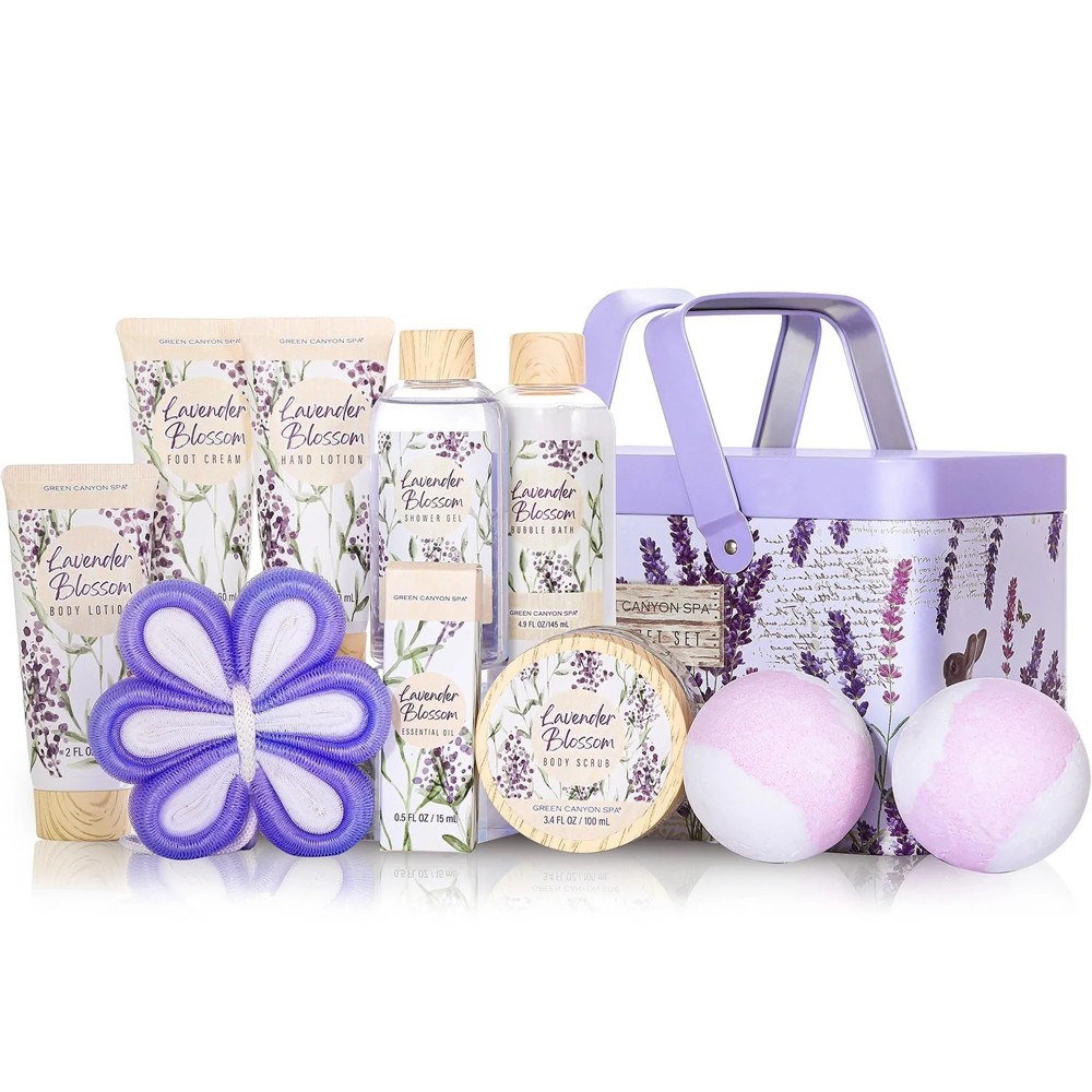 >Lavender Spa Basket