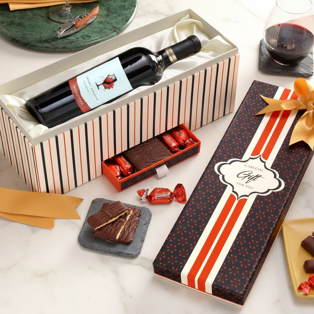 Luxury Wine & Chocolate Gift Box