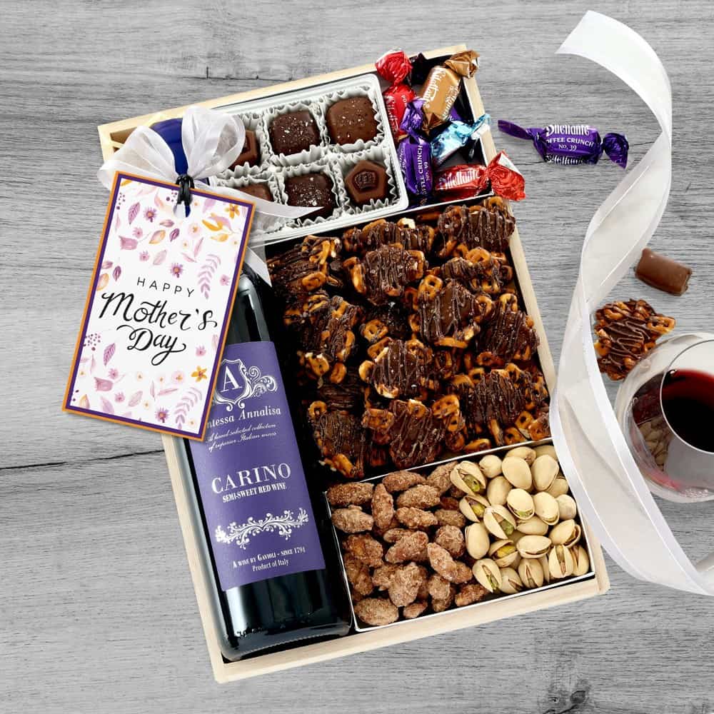 Mothers Day Wine Gift Tray