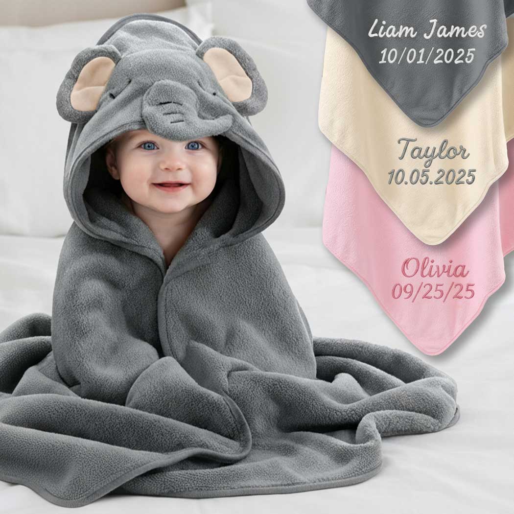 Personalized Baby Hooded Towel