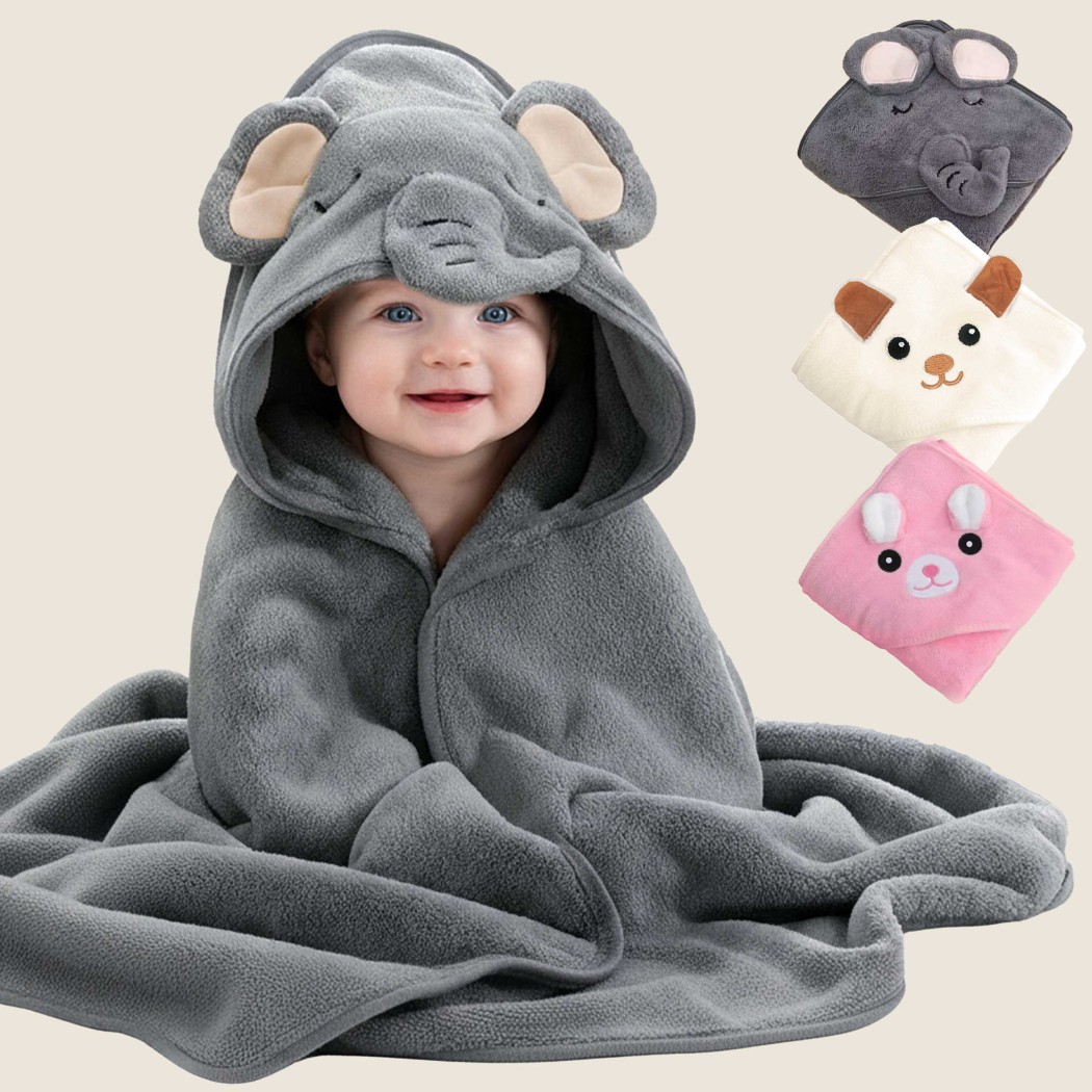 >Personalized Baby Hooded Towel