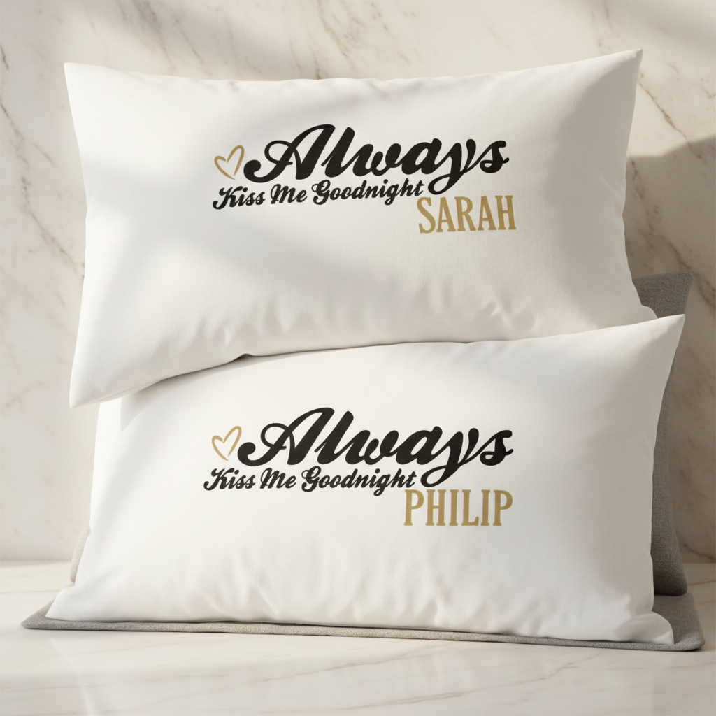 Personalized Love Pillowcase Set