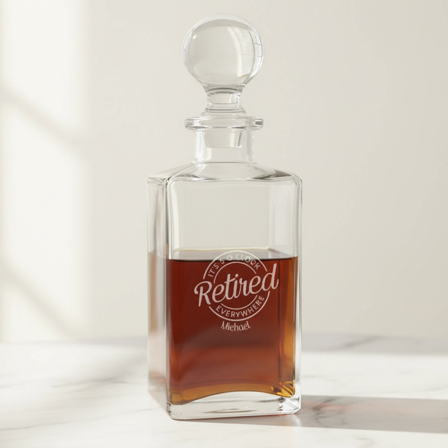 Personalized Retirement Decanter