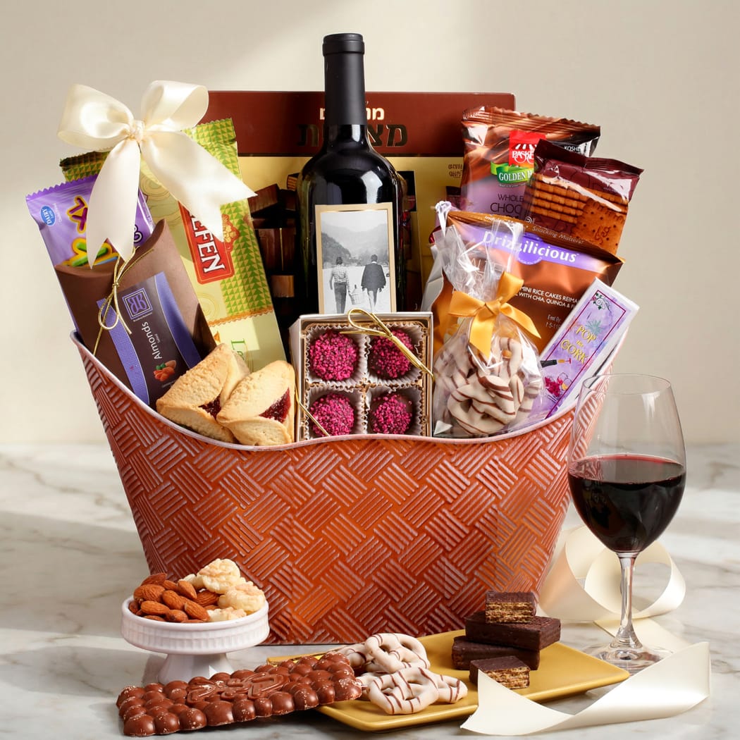 Purple Perfection Purim Wine Basket
