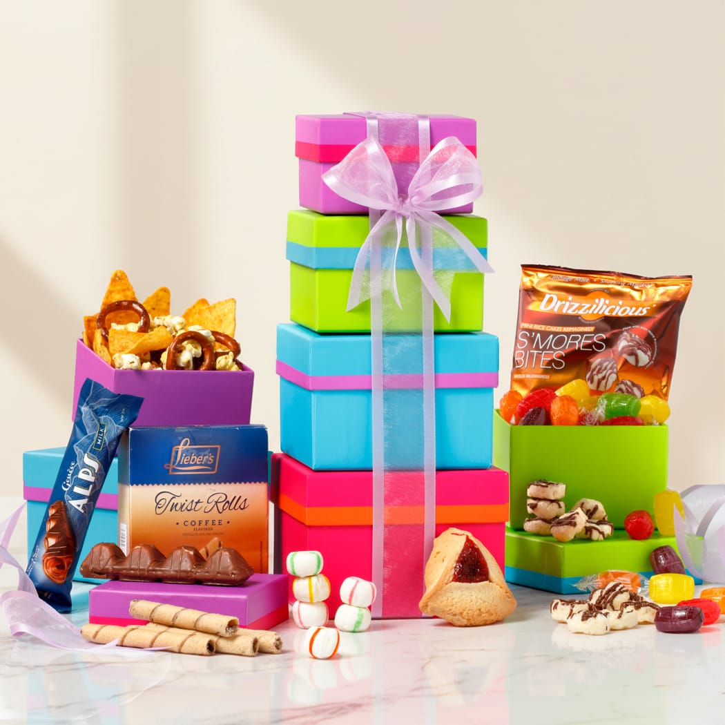 Purple Pizazz Gift Tower