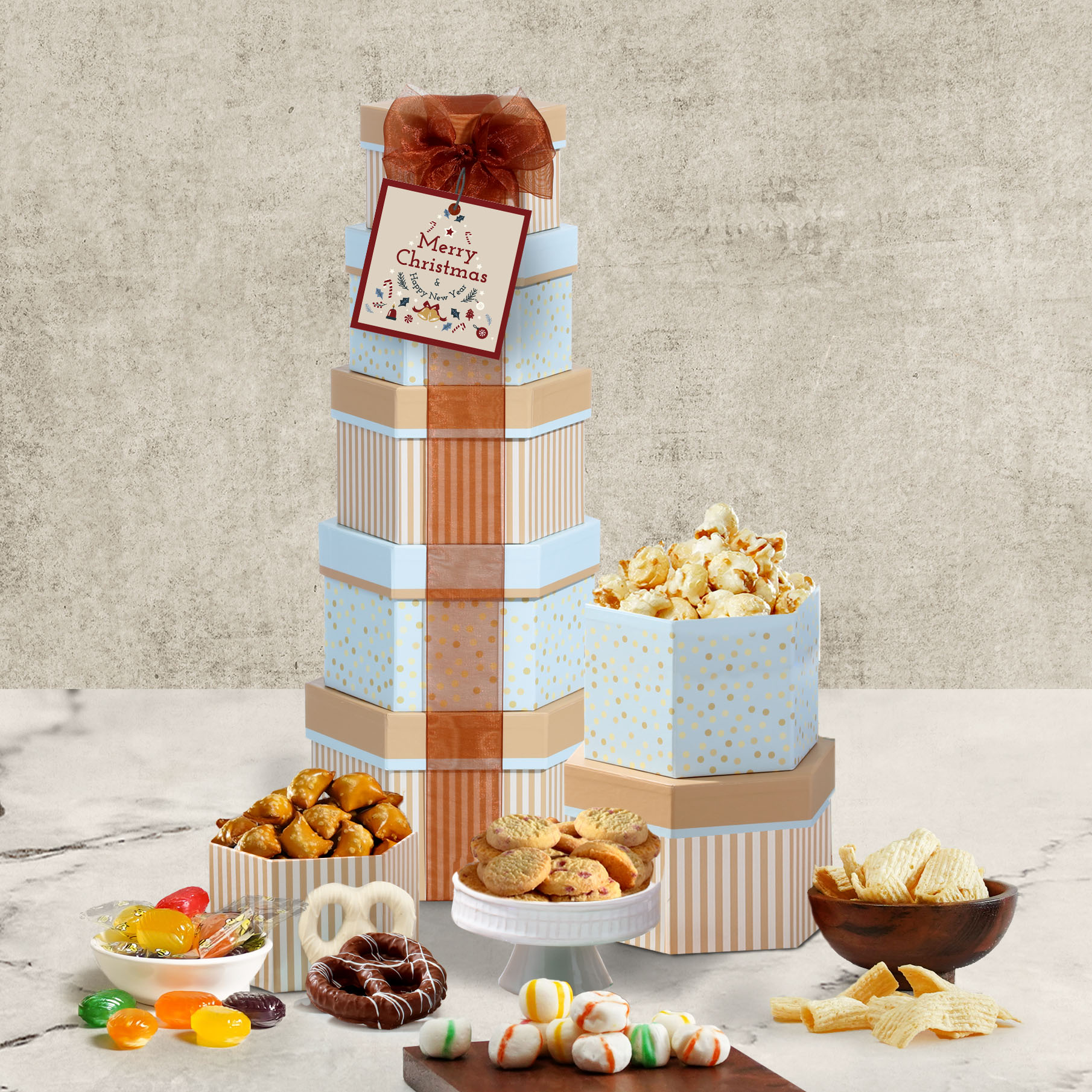 Simply Sensational Holiday Gift Tower of Treats